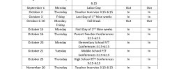 Tipton County Schools Calendar